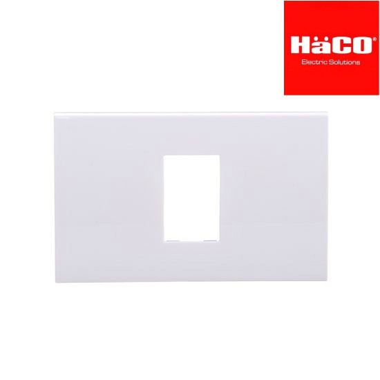 HACO แผงหน้ากาก 1 ช่อง ซีรี่ย์ deco รหัส W1111