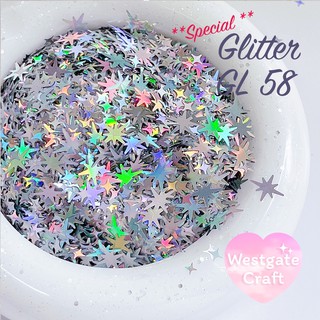 Glitter ประกายดาว GL 58 สีเงิน