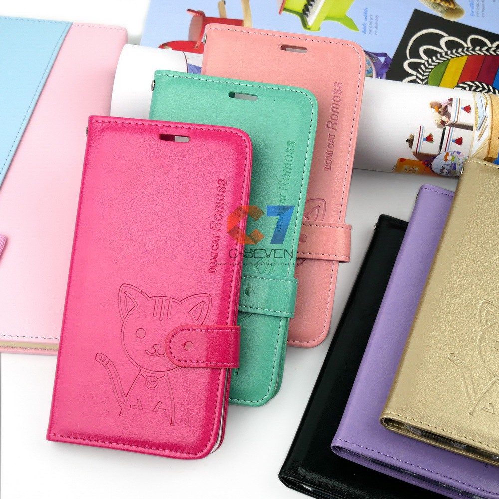 [ส่งจากไทย 🇹🇭] 🐱 เคสฝาพับ Domi เคส ไอโฟน 7 Plus 6 Plus 6 / 6s 7 / 8