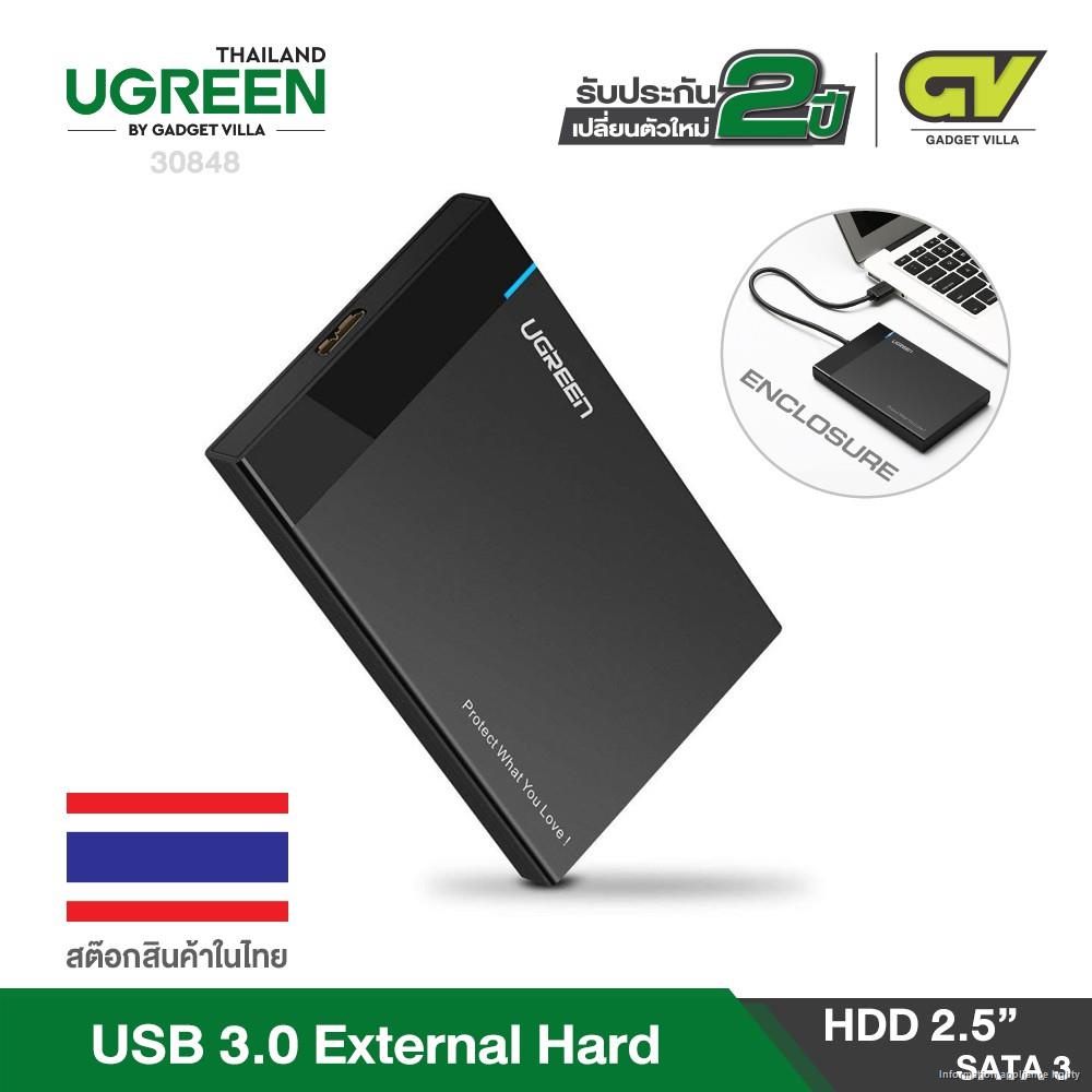 (สินค้าเฉพาะจุด)┅๑✔UGREEN กล่องใส่ฮาร์ดดิส External Hard Drive Enclosure Adapter USB 3.0 to SATA Hard Disk Case Housing