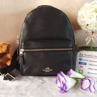 COACH F38263 MINI CHARLIE BACKPACK IN PEBBLE LEATHER
COLOR : IMITATION GOLD/BLACK