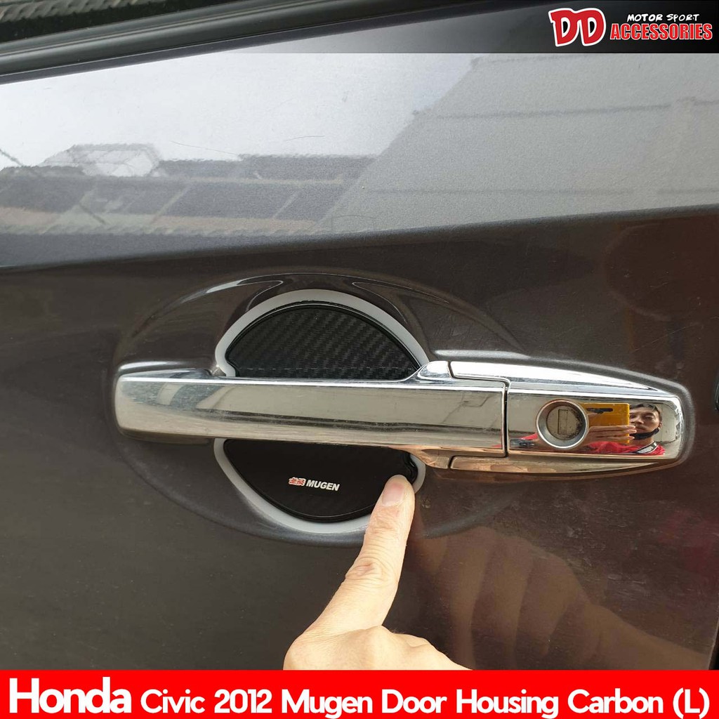 เบ้ามือเปิด หลุมมือเปิด civic 2012 2014 2015 FB ลาย Mugen carbon L