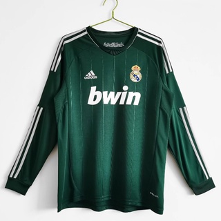 เสื้อกีฬาแขนยาว ลายทีมฟุตบอล Real Madrid 2012/13 คุณภาพสูง AAA