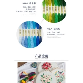 ไหมปักเบอร์25​ 1เซต​ มี​ 8ไจ​ สีไม่ตก(คละเบอร์)