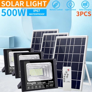 Solar lights 500W ไฟโซล่า ไฟสปอตไลท์ กันน้ำ ไฟ Solar Cell ใช้พลังงานแสงอาทิตย์ โซลาเซลล์ ไฟถนนเซล ไฟกันน้ำกลางแจ้ง