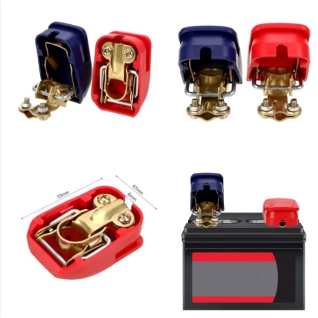 ขั่วแบตเตอรี่ พร้อมฝาครอบ ในตัว ดึงง่าย แข็งแรงแน่น100% ปลดเร็ว ( ขายคู่ ) ร้านไทย ส่งไว - รูปที่ 3