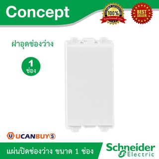 Schneider แผ่นปิดช่องว่าง ขนาด 1 ช่อง ชไนเดอร์ฝาอุดช่องว่าง รุ่น Concept :3030P (ใช้ร่วมกับสวิตช์และฝาครอบ รุ่น Concept)