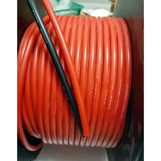 สายไฟซิลิโคน 4 -10 AWG เป็นสายอ่อน ทนความร้อน 200 C เหมาะใช้กับไฟฟ้ากระแสตรง(DC) ไม่ทำให้เกิดอ๊อกไซค์ [ราคาต่อ 1 เมตร]
