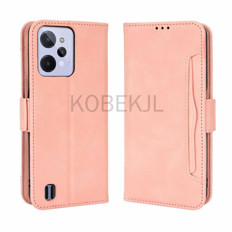 Realme C31 C35 C25S C25Y C21Y C112021 8i 9i RealmeC31 Flip Leather Multi-Card Slot Wallet Phone Case