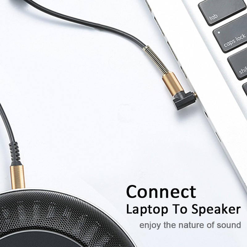 สายสัญญาณเสียง สาย Audio Cable สาย AUX3.5mm to 3.5 mm  Audio Cable หัว 90 องศา ยาว 1 เมตร - รูปที่ 5