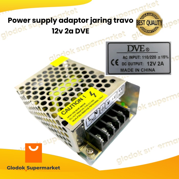 อะแดปเตอร์จ่ายไฟสําหรับ 12v 2a DVE ตาข่ายหม้อแปลง