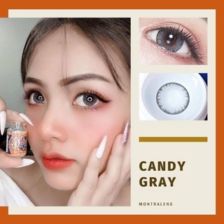 ⚡Montralens⚡Candy Gray💥มนตราเลนส์💥บิ๊กอายตาโต💥คอนแทคเลนส์สายตา💥คอนแทคเลนส์กรองแสง💥แถมฟรีตลับทุกคู่