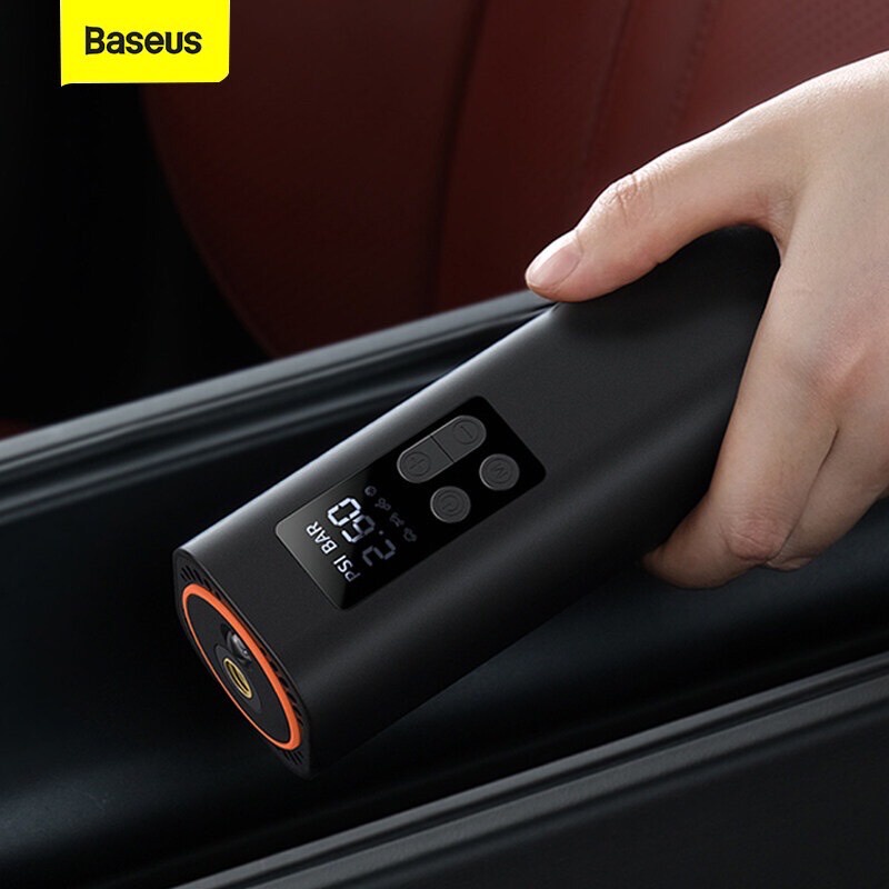 Baseus เครื่องปั้มลมไฟฟ้า สำหรับรถยนต์ Air Pump Digital 12V เครื่องสูบลมพกพา ปั๊มสูบลมไฟฟ้า เครื่องปั๊มลม ราคา ถูกที่สุด ดีลบีเคเค แกลเลอรีภาพที่ 3