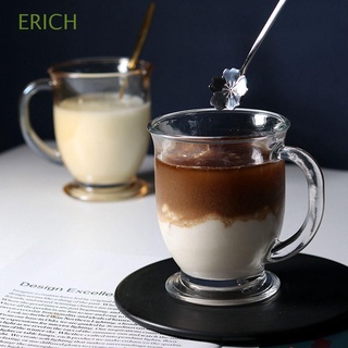 Erich แก้วกาแฟ แบบใส พร้อมหูจับ ใช้ซ้ําได้ สําหรับใส่เครื่องดื่มร้อน