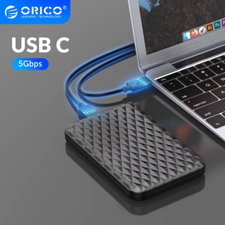 Orico เคสฮาร์ดไดรฟ์ภายนอก HDD Type C 4TB 2.5 นิ้ว USB3.1 Type-C 5Gbps