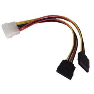 สายแปลง Power molex 4 pin to 6 pin / power sata HDD (M/F) / molex 4 pin to y-cable sata power