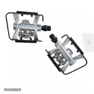 ROCKRIDER บันไดจักรยานเสือภูเขารุ่น 500 แบบสองฟังก์ชั่นที่ใช้ได้กับ Shimano SPD