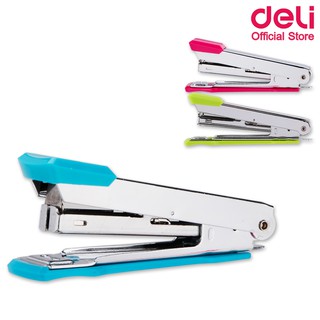 Deli 0224F Stapler #10 ที่เย็บกระดาษ เย็บได้ 15 แผ่น เบอร์ 10 (แพ็คกล่อง 12 ชิ้น) ที่เย็บกระดาษ เครื่องเย็บดาษ แม็ค แม็ก