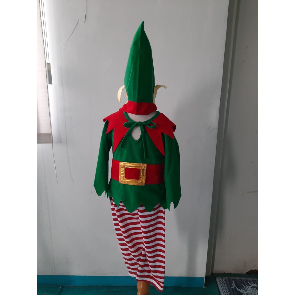 Party-4 US HELPER เครื่องแต่งกาย/ELF SANTA CLAUSE/คอสเพลย์นางฟ้าตัวน้อยสําหรับเด็ก