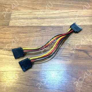 สายแปลงไฟ Sata 1ออก2 ทองแดงเส้นใหญ่ 20AWG