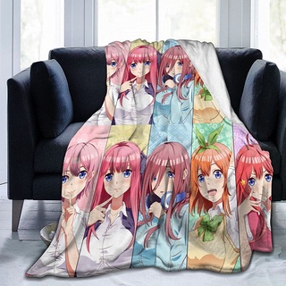 พร้อมส่ง ผ้าห่ม ขนนิ่มมาก ลาย The Quintessential Quintuplets Nakano Nino Miku ขนาดใหญ่ 50x40 นิ้ว 60x50 นิ้ว 80x60 นิ้ว สำหรับเตียงนอน โซฟา เด็ก ผู้ใหญ่ ทุกฤดู