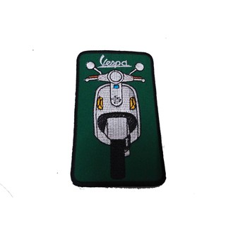 Vespa 002 ป้ายติดเสื้อแจ็คเก็ต อาร์ม ป้าย ตัวรีดติดเสื้อ อาร์มรีด อาร์มปัก Badge Embroidered Sew Iron On Patches