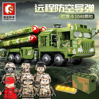 ProudNada Toys ของเล่นเด็ก ตัวต่อเลโก้ รถจรวดมิดไซด์ ทหาร  (กล่องใหญ่สุดคุ้ม) S SEMBO BLOCK HQ-9 ANTI-AIRCRAFT MISSILES