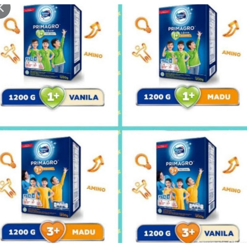 FRISIAN FLAG PRIMAGRO 1+ 3+ VANILLA HONEY 1200GR