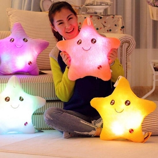 Creative Luminous Pillow Colorful Glowing Cushion Plush Doll Star Led Light Toys For Girl Kids Christmas Gift VC