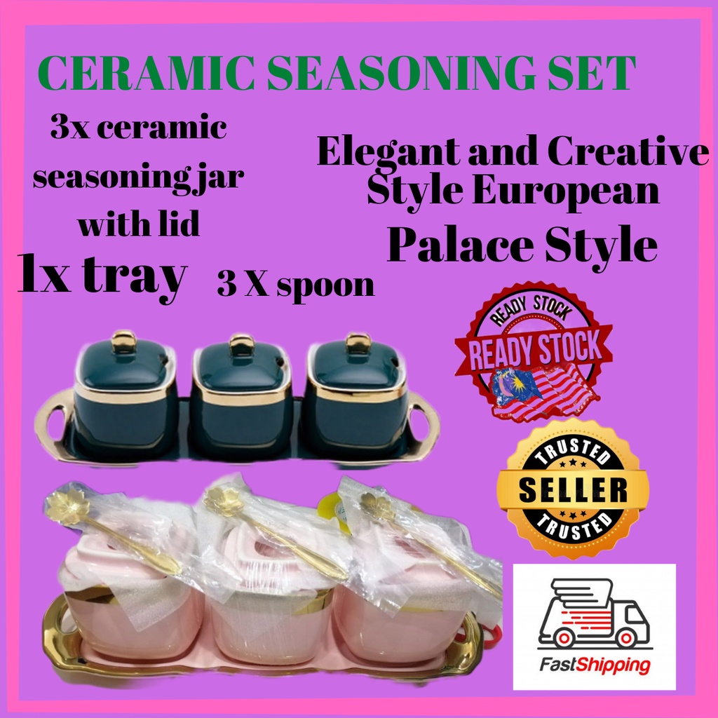 CERAMIC SEASONING SET เซรามิค_Seasoning_jar