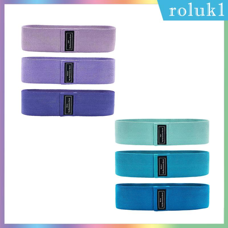 Roluk 3x Resistance Bands 3 Levels Stretching Workout Exercise Loops