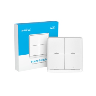 BroadLink BLE Smart Home 4-Button Scene Switch แป้นสวิตช์ไร้สายแบบใช้ถ่าน สัญญาณ BLE เอาไว้สั่ง Scene, Automation ใช้...