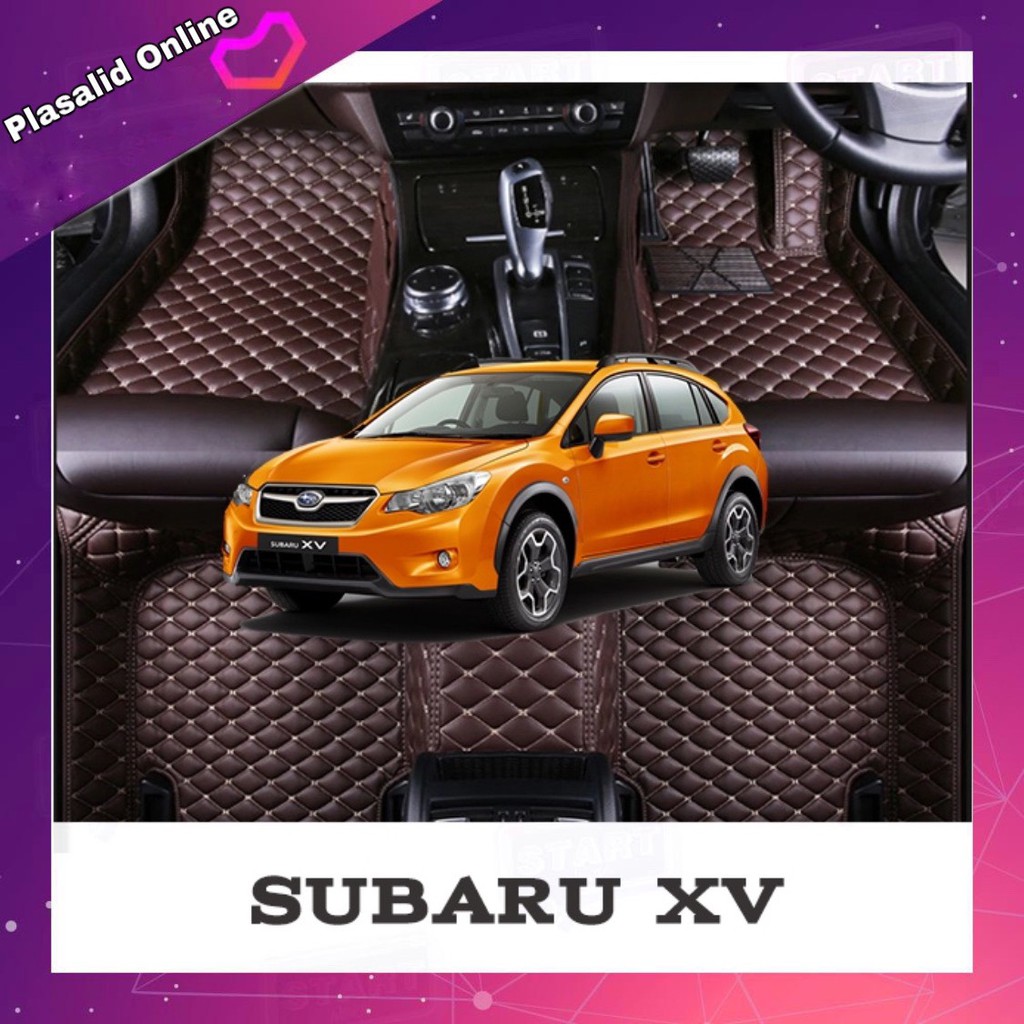 พรมปูพื้นเข้ารูป พรมรถยนต์ พรมปูพื้นรถยนต์ สำหรับรถรุ่น Subaru XV 6D Premium Fitted Leather Car Mats