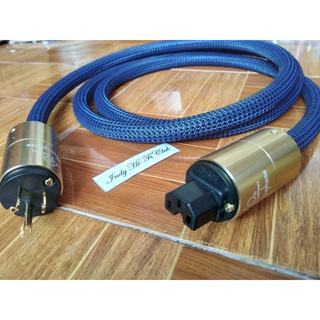 สายไฟ FURUKAWA T1 Super pure copper  มีชิลด์ถักหุ้มตลอดเส้น หัวท้าย Accuphase ชุบทองและชุบโรเดียม-ปลอกอลูมิเนียมหนาพิเศษ