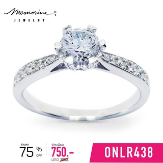 Memorine Jewelry แหวนเงินแท้ 925 ฝังเพชรสวิส (CZ) : ONLR438