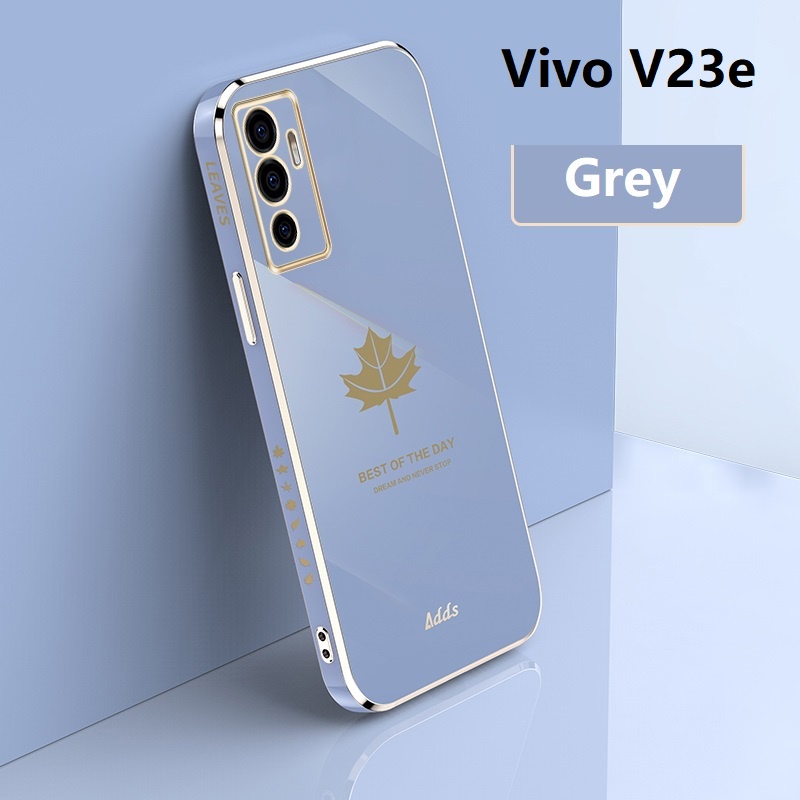 Side Pattern Maple เคท Vivo V23e V11i V15 Pro V20 Pro Soft Case Vivo V21 Phone Cover Vivo V23 เคสโทรศัพท์