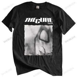 [COD]เสื้อยืดผ้าฝ้าย แขนสั้น พิมพ์ลาย The Cure Faith สีดํา แฟชั่นฤดูร้อน สําหรับผู้ชายS-5XL