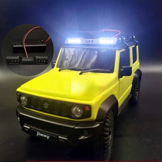 ถาดโลหะ และไฟ LED สําหรับอัพเกรดรถไต่หินบังคับ Xiaomi Suzuki Jimny 1/16