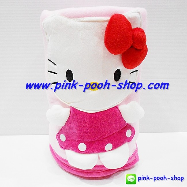 KT-203  ผ้าห่มพกพา เฮลโหลคิตตี้ (Kitty) ผ้าขนหนู