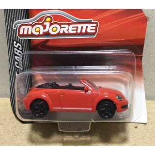 Majorette Volkswagen Beetle Cabriolet - Red Color /Wheels 5SVB /scale 1/60 (3 inches) Short Package