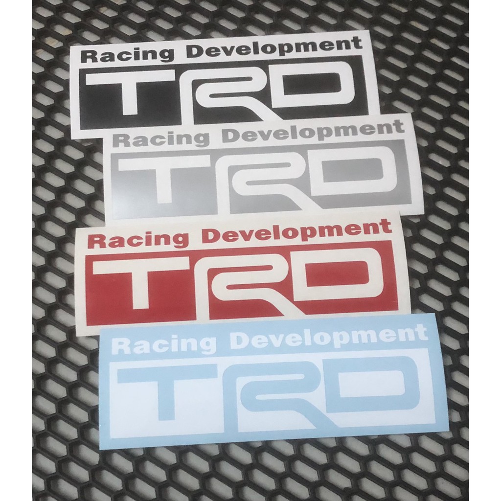 สติกเกอร์ไดคัท TRD Racing ไม่สะท้อนแสง  สติกเกอร์แต่งรถ สติกเกอร์ Oracal