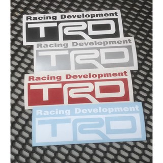 สติกเกอร์ไดคัท TRD Racing ไม่สะท้อนแสง  สติกเกอร์แต่งรถ สติกเกอร์ Oracal