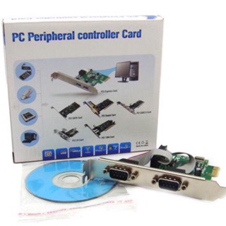 PCI-E PCI Express to RS232 9pin 2 Port Converter Card