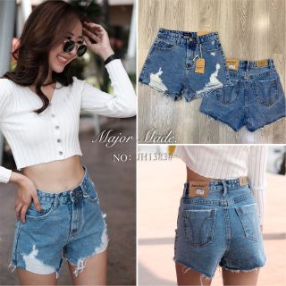 JH1383#ยีนส์ขาสั้นมีS-XL#jeans house