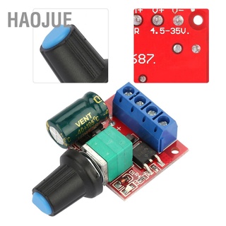 Haojue 5V-28V 5A Pwm Dc มอเตอร์สวิทช์ควบคุมความเร็วโวลต์ Regulator Led หรี่แสงได้