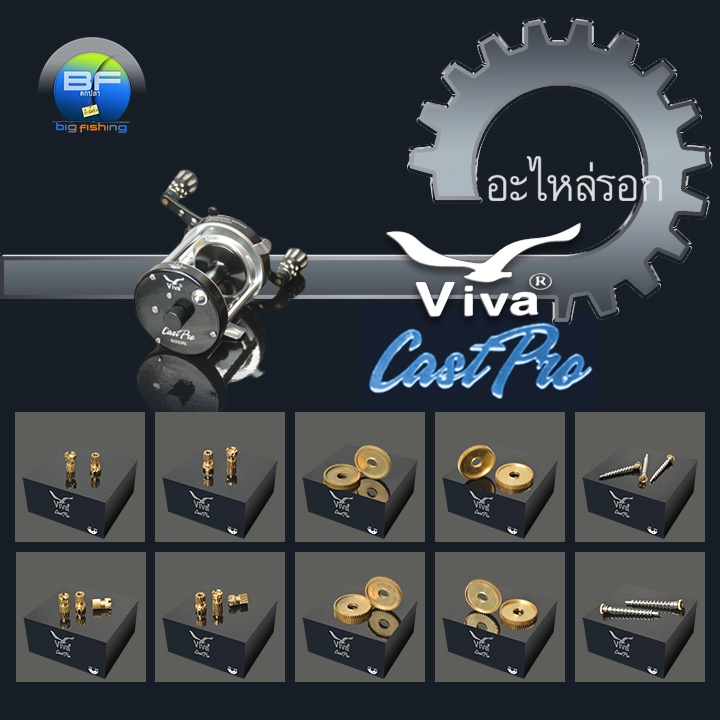 อะไหล่รอกเบท VIVA รุ่น CastPro 5000, 6000 ชุด 2/2