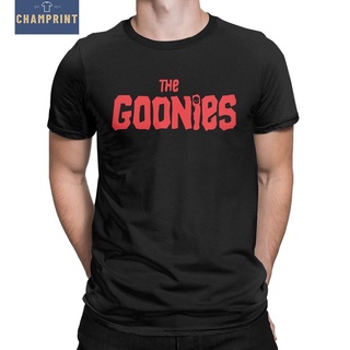 เสื้อยืดแขนสั้น คอกลม ผ้าฝ้าย 100% พิมพ์ลาย The Goonies สําหรับผู้ชาย