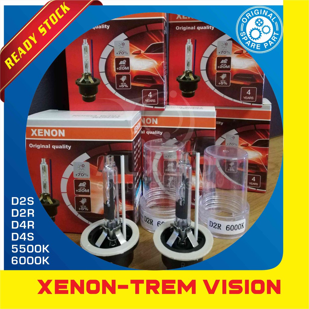 HID Bulb Xenon ไฟหน้าคุณภาพ Xenon-Trem Vision