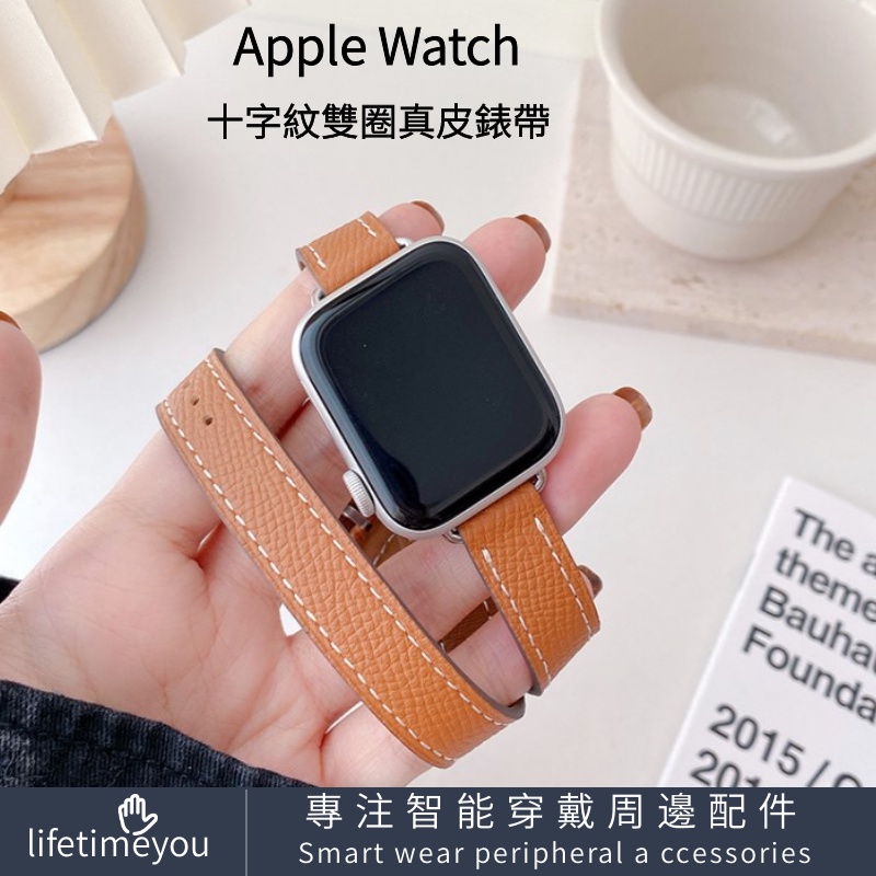 HERMES สายนาฬิกาข้อมือหนัง ทรงกลม แบบเปลี่ยน สําหรับ Apple Watch iwatch