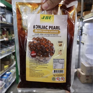 ไข่มุกบุกบราวน์ชูก้า / ในน้ำเชื่อม KONJAC PEARL ตรา JBU ขนาด 1กิโลกรัม